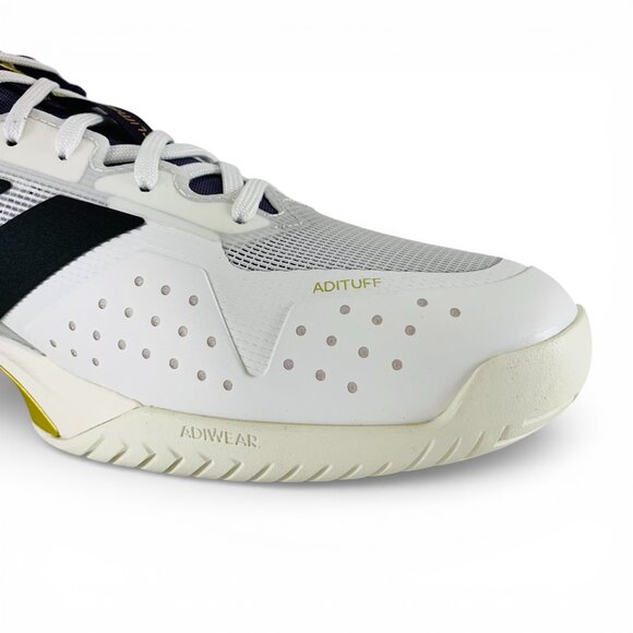 adidas Adizero Ubersonic 5 White Black Plum Men\'s Tennis Pickleball Shoes JQ3778 main image 12